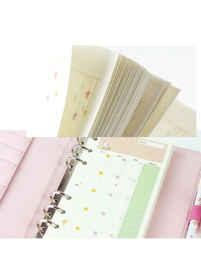 NIBEMINENT A5 Colorful Loose Leaf Notebook, 45 Pages Cream - Image 3