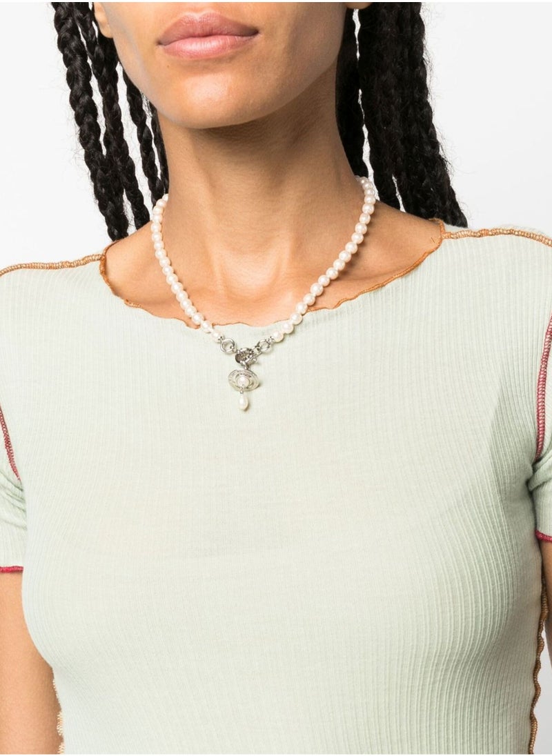 Vivienne Westwood Vivienne Westwood Saturn Pendant Baroque Pearl Necklace  - Image 3