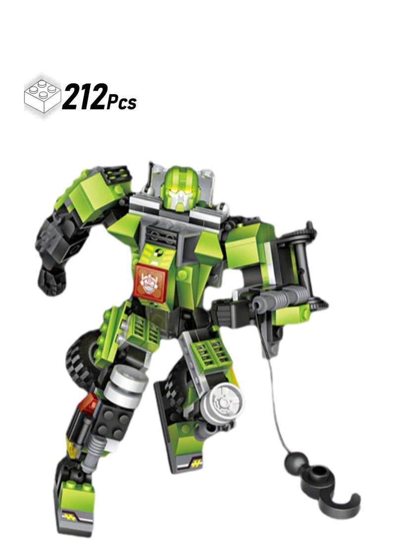 212pcs Crane Three-Change Robot Model Set Building Blocks Leisure Decompression Assembly Building Assembly Toys Children Adult Home Decorations - Image 1