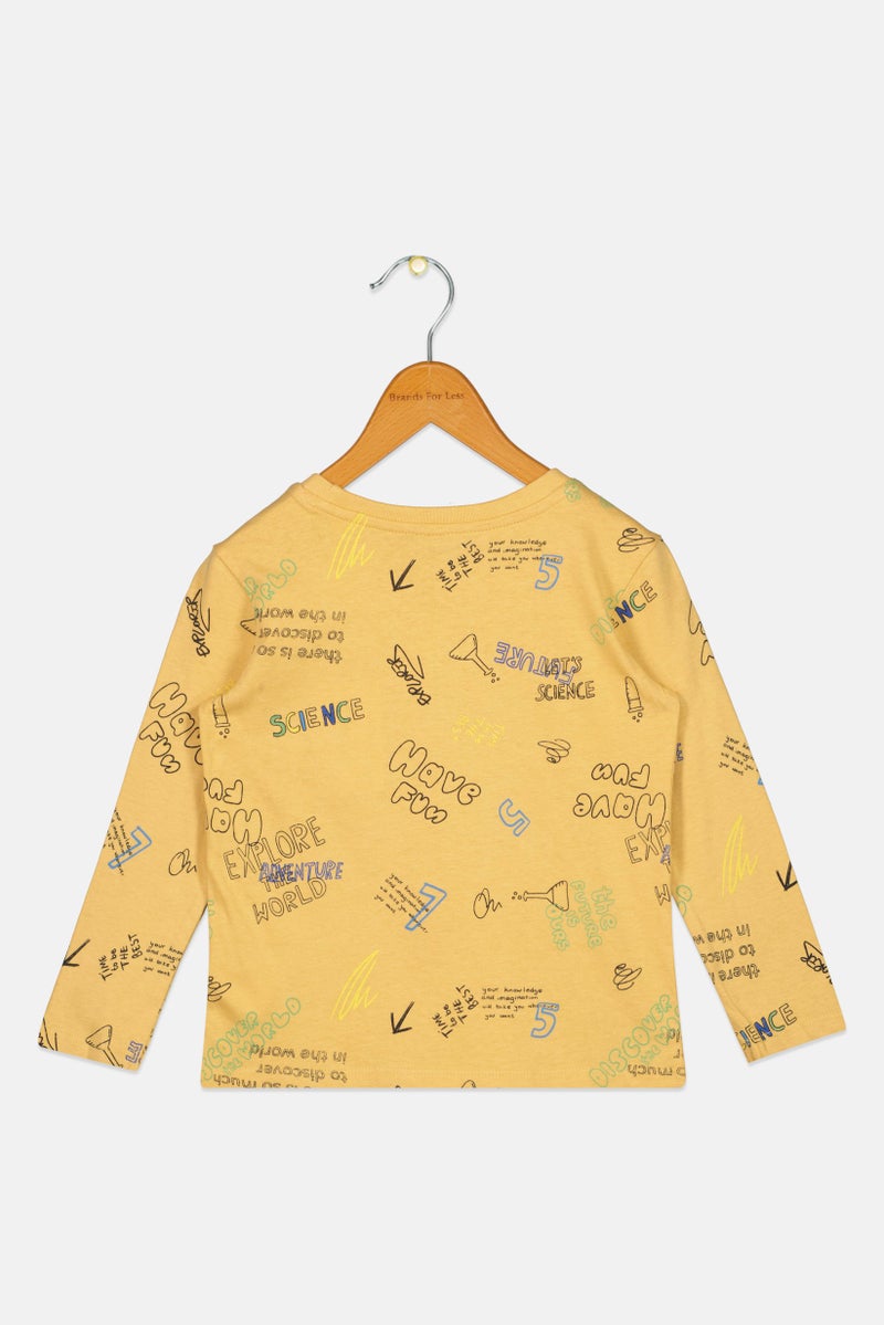 Sinsay تي شيرت بأكمام طويلة للأطفال الأولاد بطبعة شاملة، متعدد الألوان - Image 2