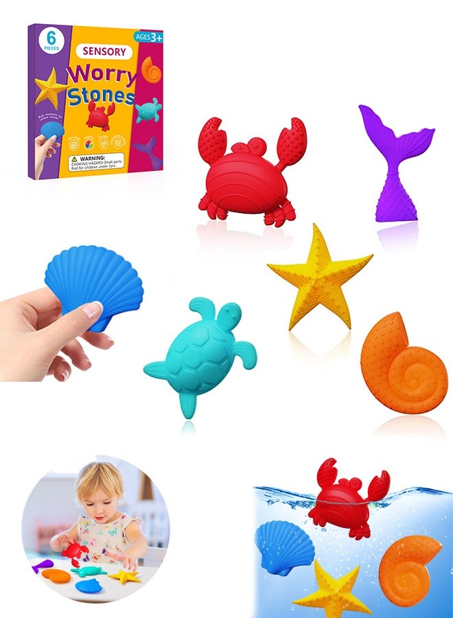SENSORY 6-Pack Sensory Fidget Toys,  Stress Relief Fidget Hand Toys for Kids Ages 3+ - Image 1