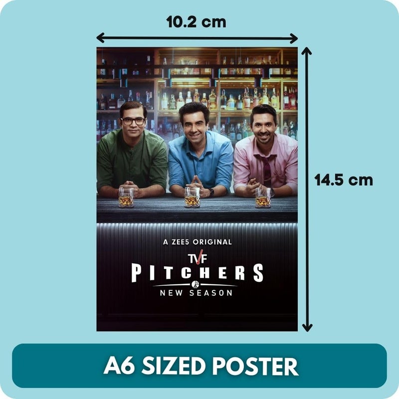 auraposter 40 PCS Indian Web Series Poster Set | 15x10 cm Mini Wall Collage Kit | Unframed Art Prints for Room Aesthetic | Hindi Series Fan Art for Bedroom, Hostel, Dorm & Gifting | Glue Dots Included - Image 2