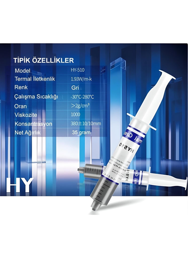 KRL Large Size HY-510 35GR 1.93 W/m.k Thermal Paste CPU Cooling Paste  - Image 2