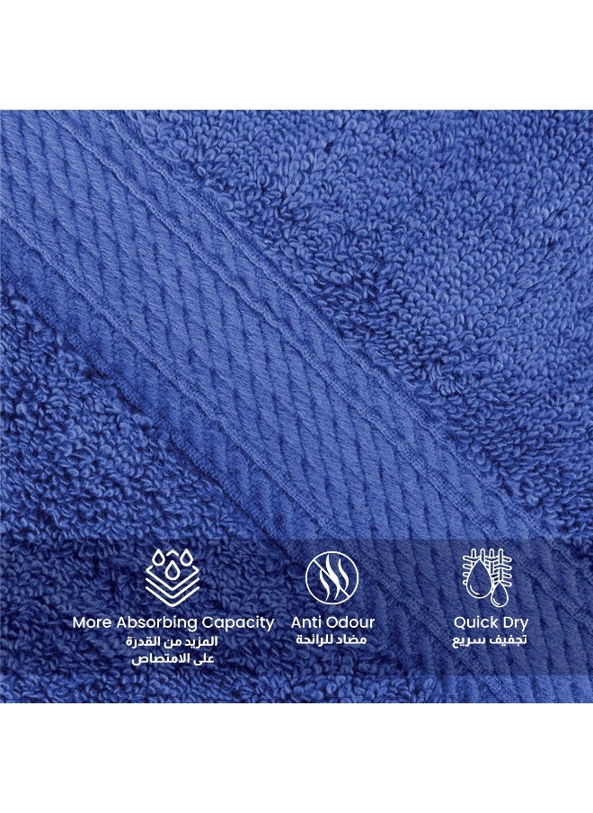 Rest 1Pc Face Towel 100% Cotton 30X30Cm , 12X12 Inches Royal Blue Towel Soft And High Absorbent Super Soft Quality Towel  - Image 3