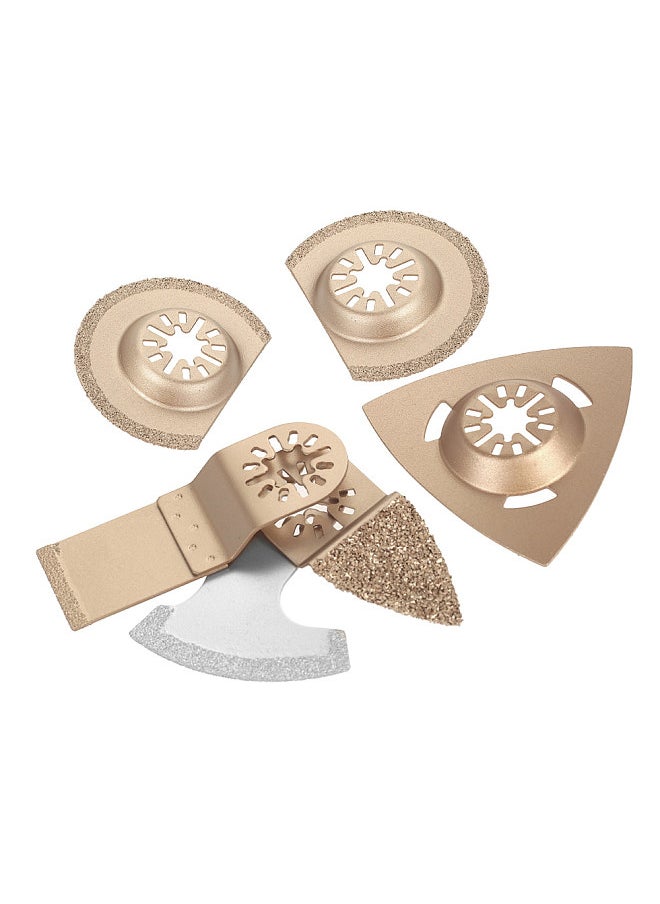 Generic - 6pcs Mix Oscillating Saw Wed Kit Multi Tool Carbide Rasp Multitool Accessory - Image 1