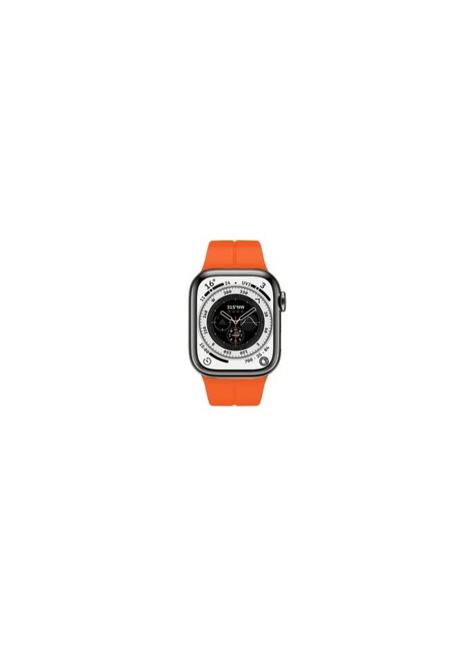 CATANES Apple Watch Band 38mm 40mm 41mm Magnetic Band D-buckle Silicone Sport Strap Replacement Wrist Band Orange - Image 1