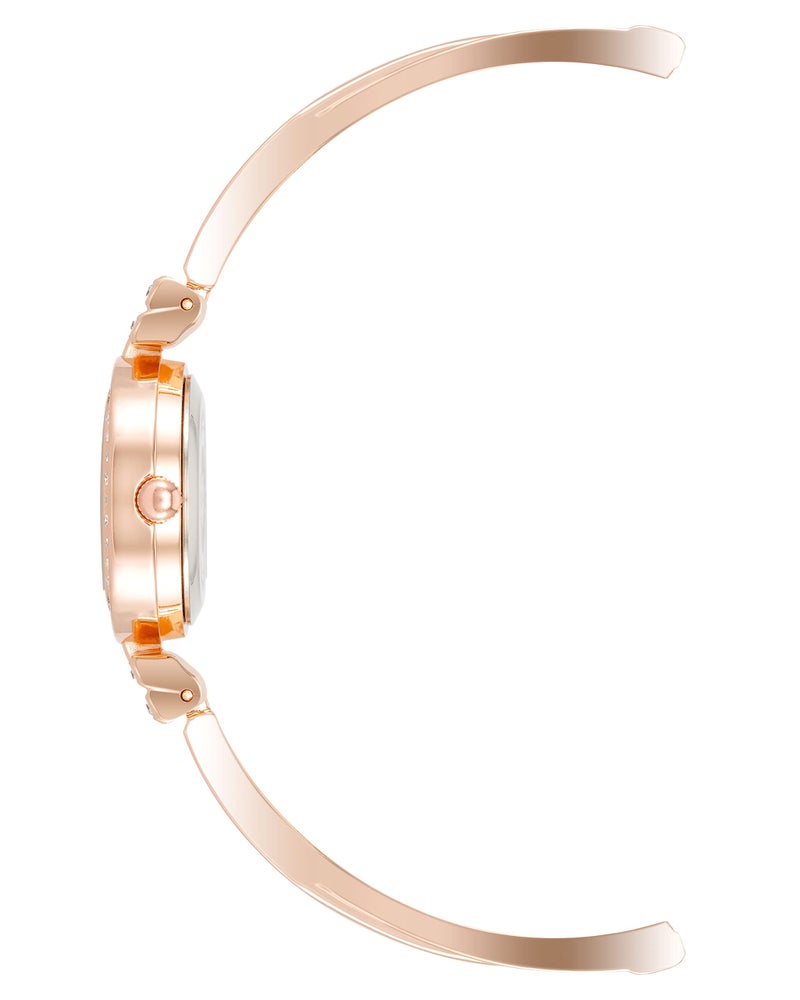 ANNE KLEIN ساعة وسوار أن كليين النسائية المميزة مع كريستالات - Image 2