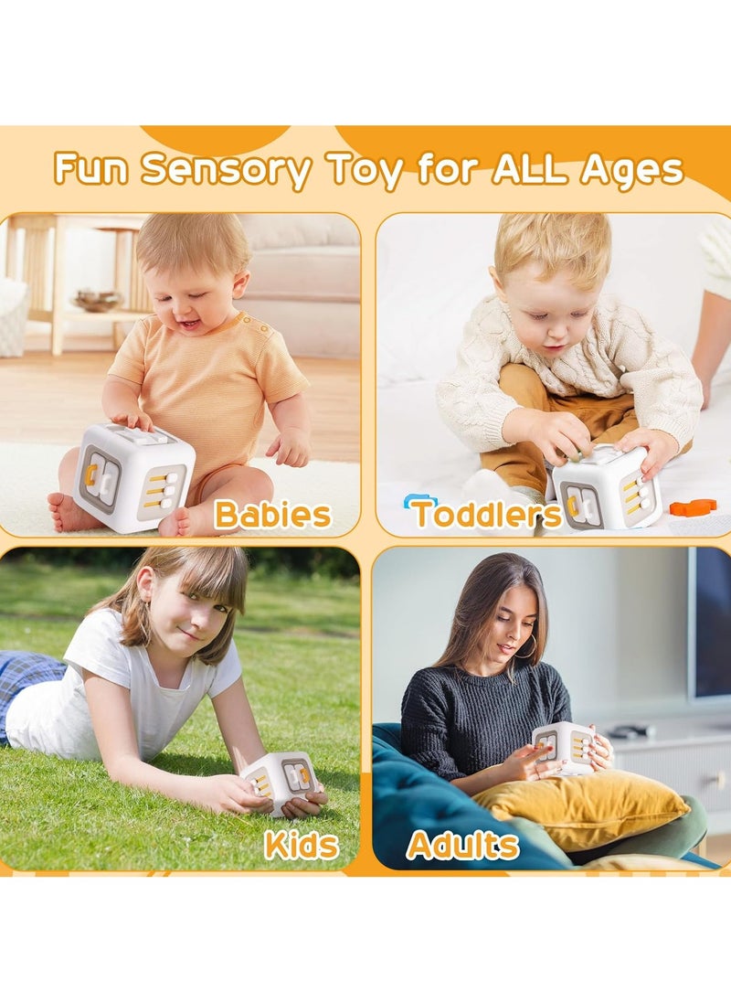 Busy Cube Montessori Toys for 1+ Year Old, Sensory Toys Activity Cube, Travel Toys for Toddlers 1-3  - Image 5