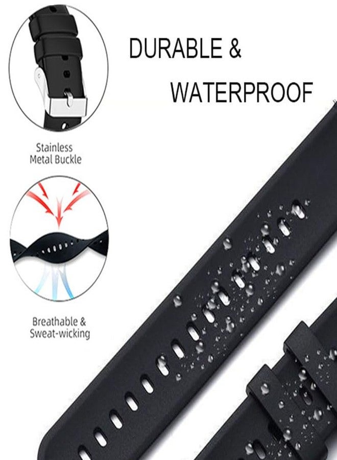 Xininyia 8-Pack Compatible with iTech Fusion 3 Smart Watch Bands, Soft Silicone Adjustable Wristband Straps Replacement Bands - Image 2
