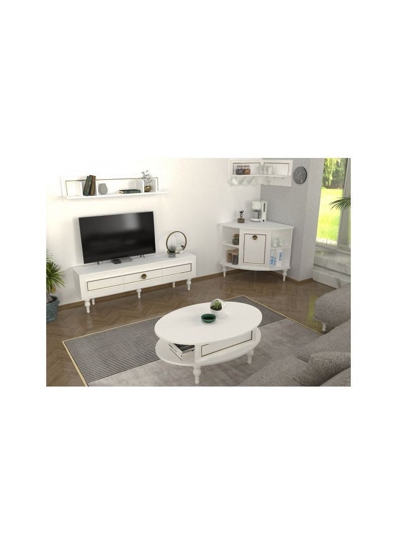sahaba Tv Table Coffee Table And Coffee Corner Scarlet  - Image 2