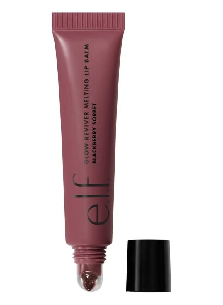 elf e.l.f. Glow Reviver Melting Blackberry Sorbet Lip Balm, Hydrating Tinted Lip Balm For A Glossy Finish & Soft, Supple Lips, Vegan & Cruelty-Free - Image 1
