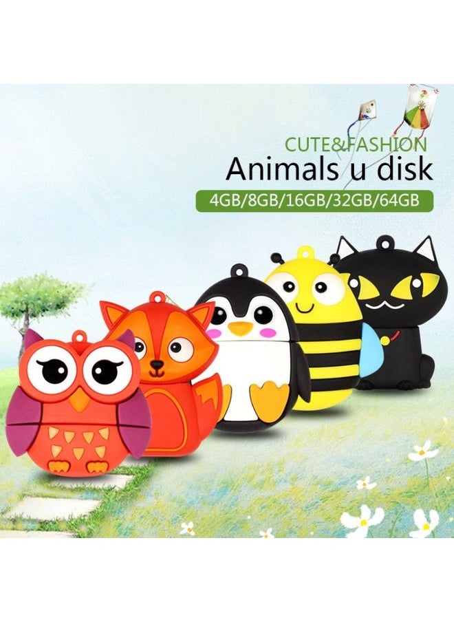 BURAQ MicroDrive 64GB USB 2.0 Creative Cute Bee U Disk  - Image 3