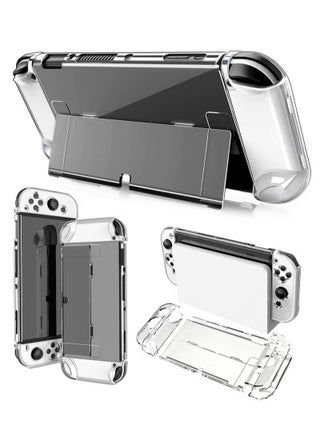 Crystal Clear Protective Case Compatible with Nintendo Switch OLED PC Material Shockproof and Scratchproof with Stand Function Cover - pzsku/ZCEA0EA1F5B1963F8E14EZ/45/_/1703063343/57c53e54-cccc-46f0-a53e-2d667b2f8915