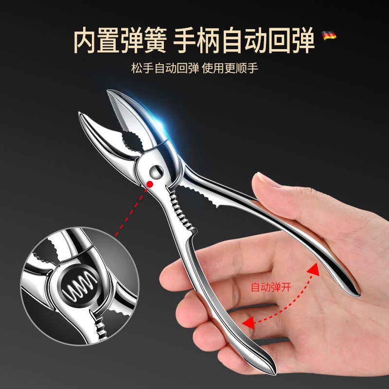 Zinc Alloy Crab Eating Special Tool Three-Piece Set Boxed Crab Needle Household Crab Scissors Hairy Crab Crab Crab Fork Crab Eight-Piece Suit - Image 4