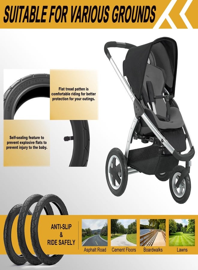 aledaras Front 12/12.5×1.75/2.125/2.25 Tires and Tubes, 12.5" x 2.25 Front Wheel Inner Tire Set Compatible with BOB Stroller Revolution Se Pro Flex Jogging Duallie Stroller(1Sets) - Image 4