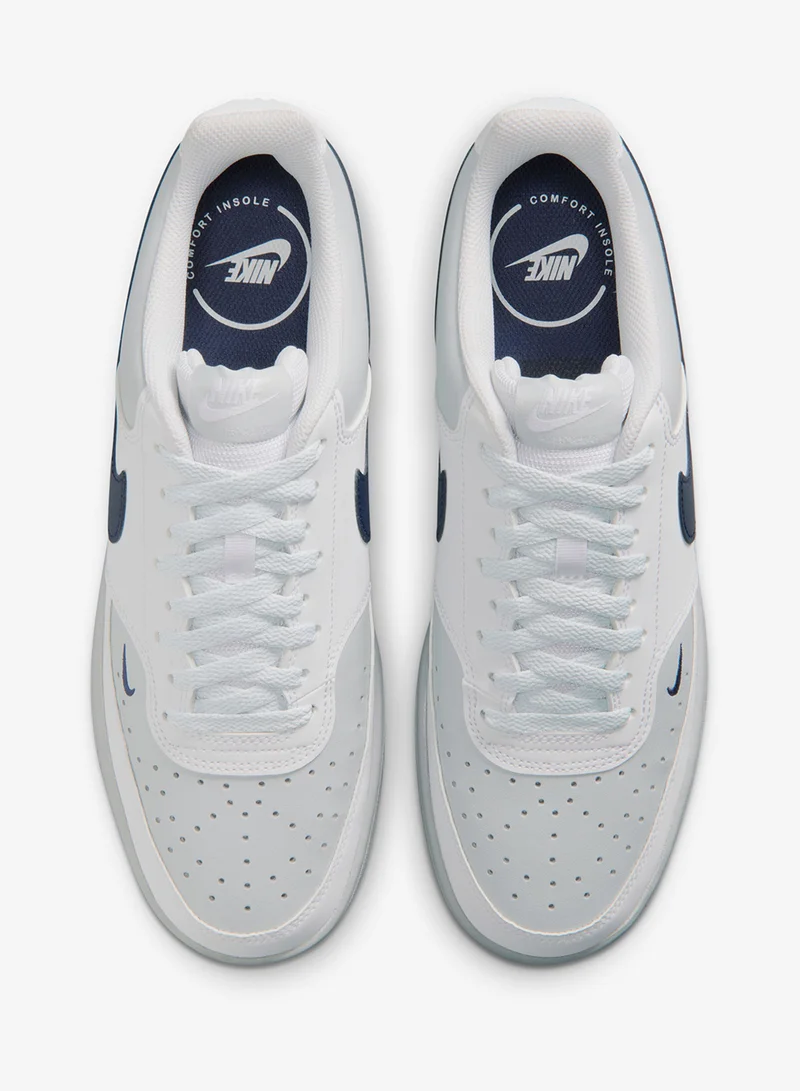 Nike WHITE/MIDNIGHT NAVY-PURE PLATINUM Court Vision Lo P Nbk for Men | Best Price UAE