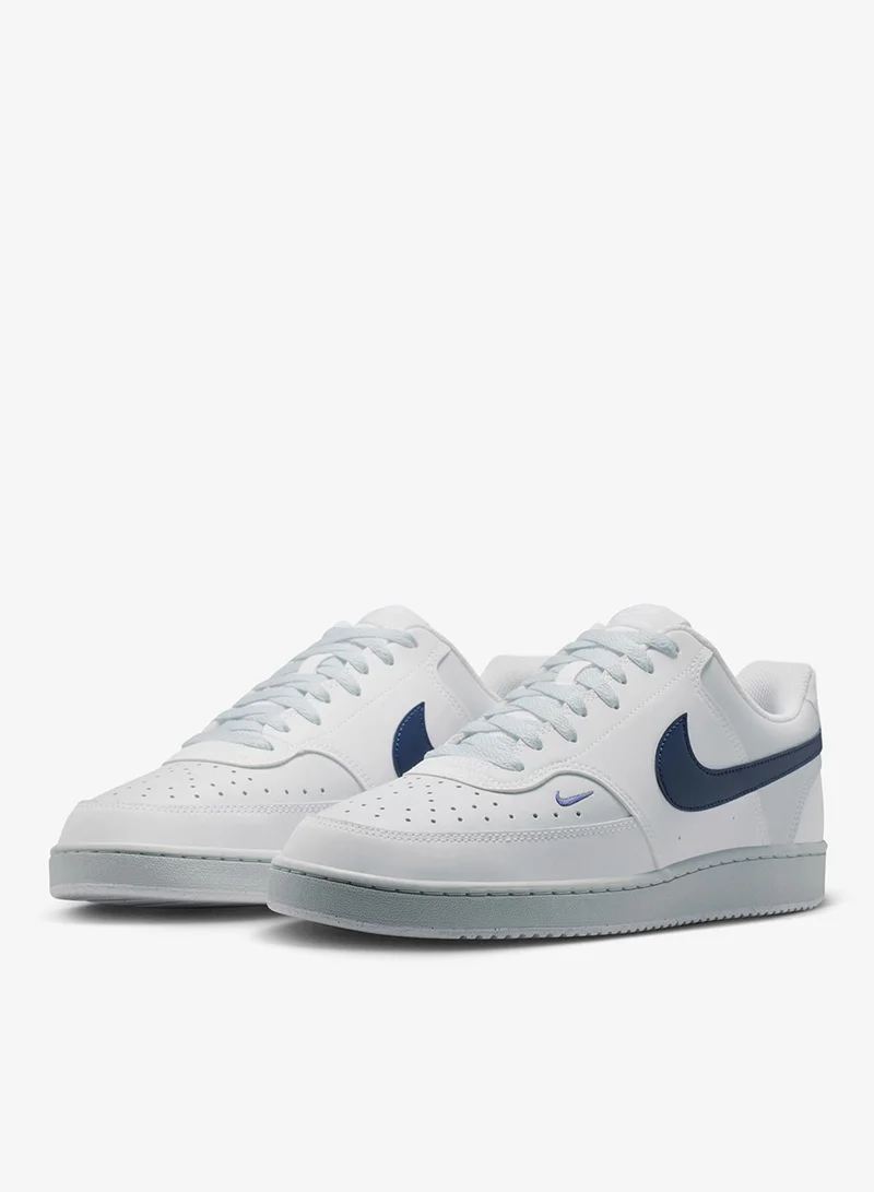 Nike WHITE/MIDNIGHT NAVY-PURE PLATINUM Court Vision Lo P Nbk for Men | Best Price UAE