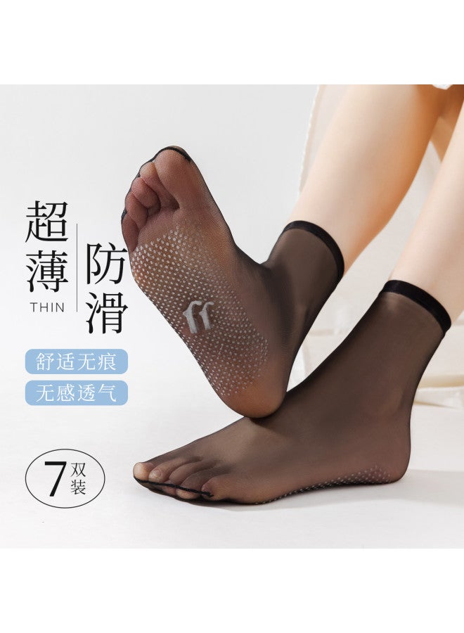 Fenton women's Socks Summer Thin Socks Non-run Resistant Slip-proof Breathable Invisible Toe Cover - Image 2