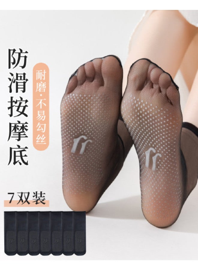 Fenton women's Socks Summer Thin Socks Non-run Resistant Slip-proof Breathable Invisible Toe Cover - Image 1