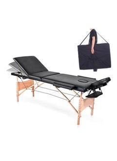 Cool Baby Style COOLBABY Portable Massage Table Professional Adjustable Folding Bed with 2 Part Wood Frame Ergonomic Headrest and Carry Bag for Treatment Tattoo Salon SPA Facial Treatment  - Image 1