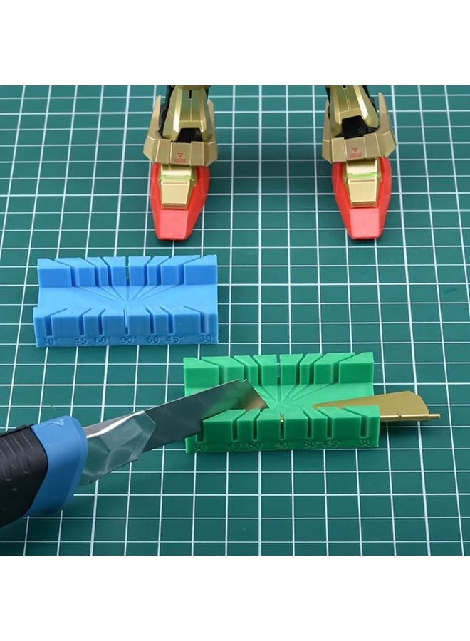 Green Model Cutting Aid With 30 45 90 Degree Angle Markings For Convenient Cuts - Image 2