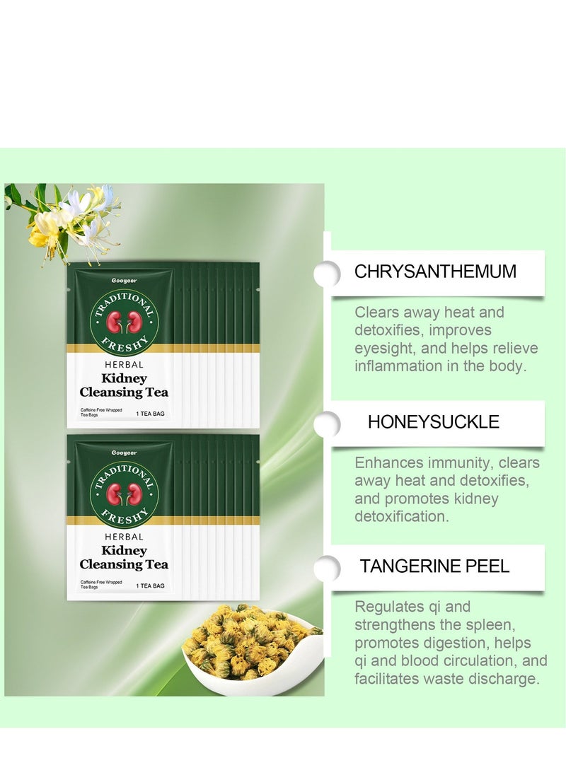 Googeer - Herbal Kidney Tea, Herbal Kidney Strengthening Tea, Double Strengthening Treatment, Herbal Kidney Cleansing Tea Body Treatment - Image 1
