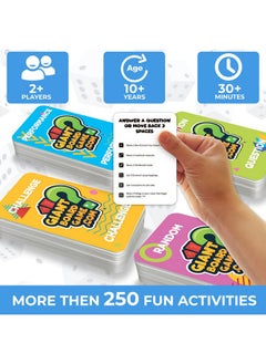 quokka Giant Outdoor Games For Kids Ages 812 Yard Card Game With Jumbo Dice For Teen Party ; 250 Fun Challenges ; Quick Set Up ; Educational Quiz ; Lawn Or Floor ; Learning Board Game  - Image 4