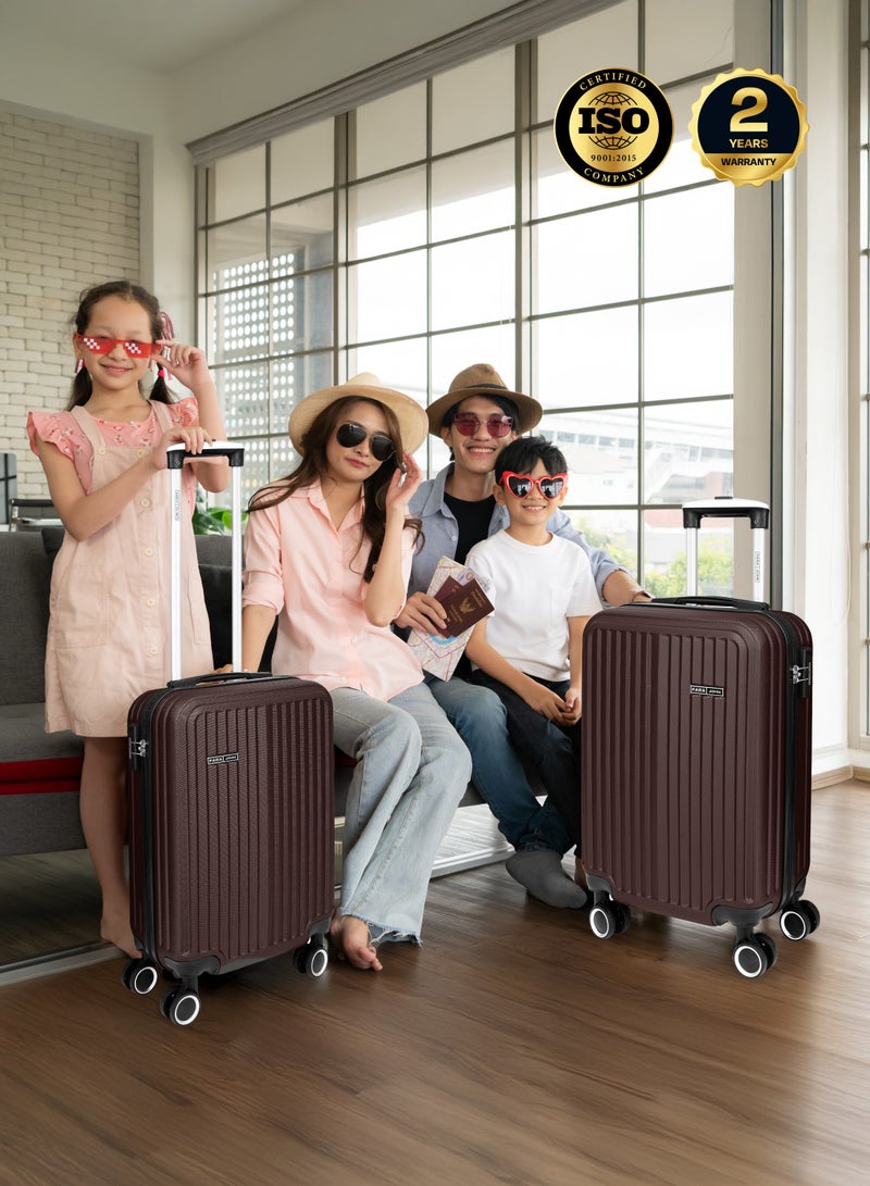 بارا جون حقيبة سفر بعجلات كبيرة من  خفيفة الوزن  بوصة - قهوة - Image 5