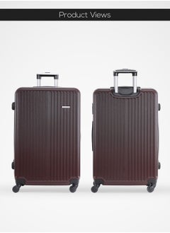 PARAJOHN Alpha ABS Hardside Spinner Check In Large Luggage Trolley 28 Inch Coffee  - Image 2