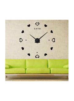 3D wall clock, large size, with 3D embossed numbers on the wall, with a reflective surface, to be installed by yourself, decorative wall clocks
