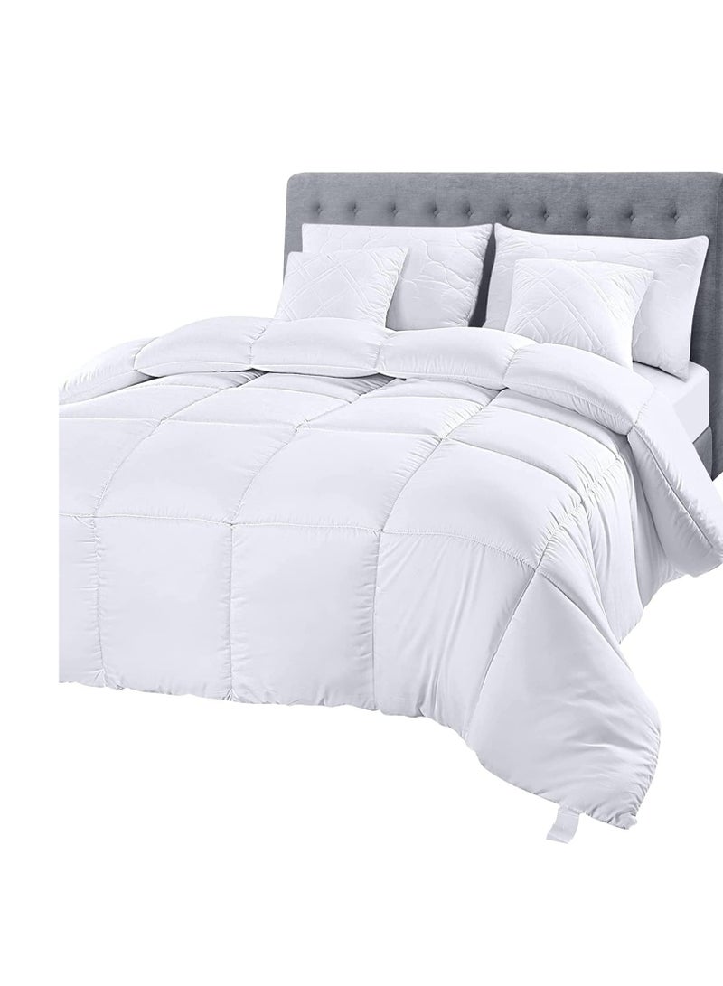 Utopia Bedding Utopia Bedding Comforter Duvet Insert - Quilted Comforter with Corner Tabs - Box Stitched Down Alternative Comforter (Queen, White)  - Image 1