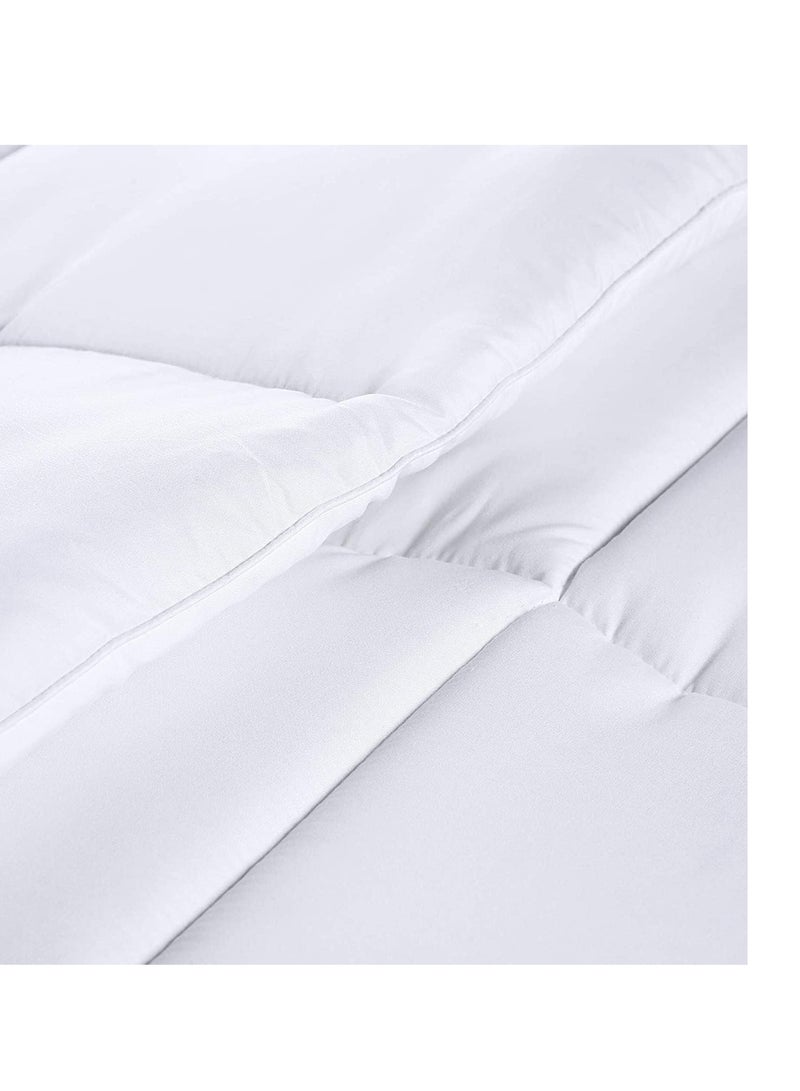 Utopia Bedding Utopia Bedding Comforter Duvet Insert - Quilted Comforter with Corner Tabs - Box Stitched Down Alternative Comforter (Queen, White)  - Image 3