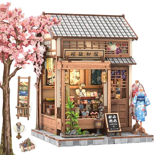 CUTEBEE Book Nook Kit for Adults Teens DIY Japanese Style Miniature Dollhouse 3D Puzzle Educational Toy Bookshelf Home Decor Creative Birthday for Family Friends - Image 1