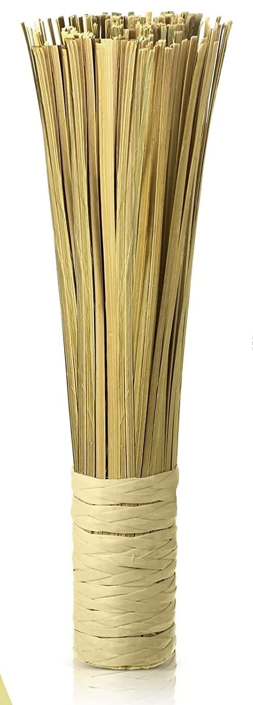 PAUL SONS Hospitality Wok Cleaning Brush/Whisk Bamboo Scrub Brush Kitchen Cleaning Pot Scrubber Dish Pan Brush for Cooking Skillet Grill Utensils Scrubbing Cleaning Pack of 1Pc - Image 1