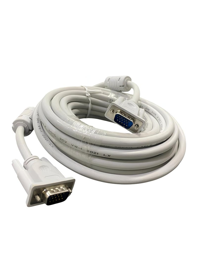 Upix Male to Male VGA Cable 9.1 Meters (30 Feet) - Supports PC, Monitor, TV, LCD/LED, Plasma, Projector, TFT - Image 4