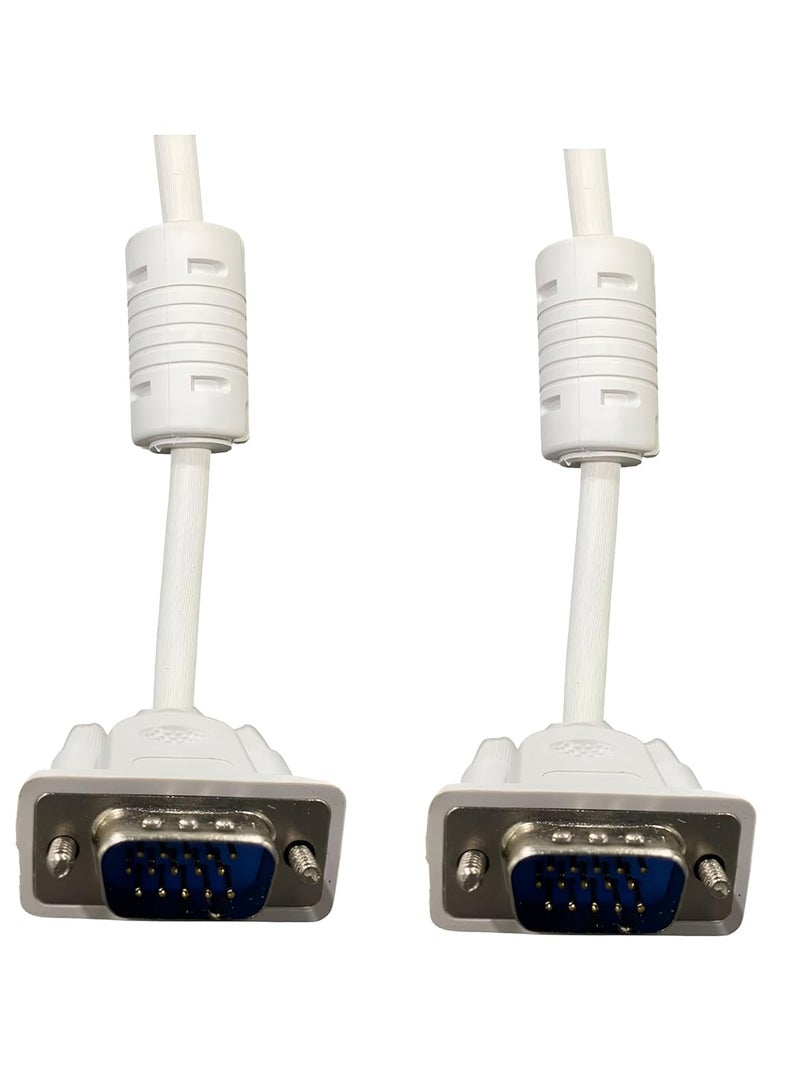 Upix Male to Male VGA Cable 9.1 Meters (30 Feet) - Supports PC, Monitor, TV, LCD/LED, Plasma, Projector, TFT - Image 2