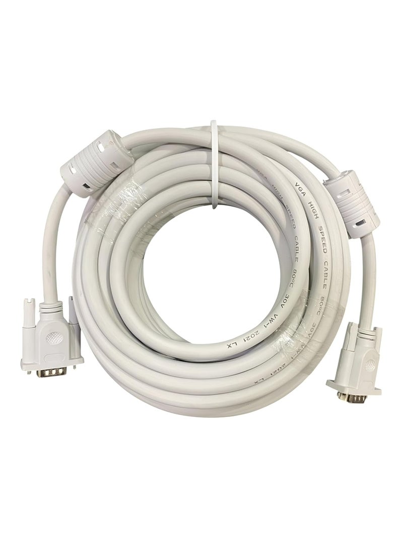 Upix Male to Male VGA Cable 9.1 Meters (30 Feet) - Supports PC, Monitor, TV, LCD/LED, Plasma, Projector, TFT - Image 5