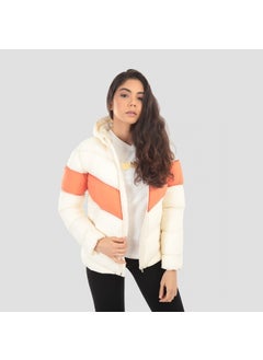 DIADORA Panel Detailed Lightweight W Be One Cream Color Women's Coat - D202009-580  - Image 4