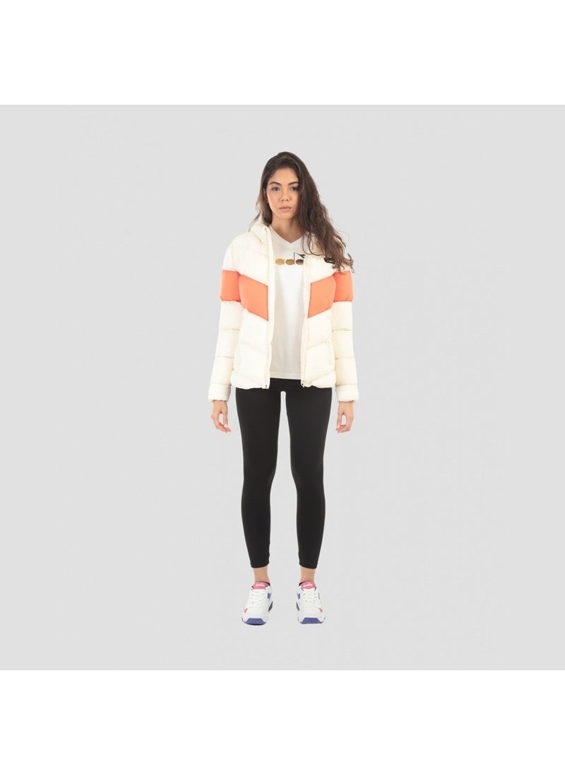 DIADORA Panel Detailed Lightweight W Be One Cream Color Women's Coat - D202009-580  - Image 5