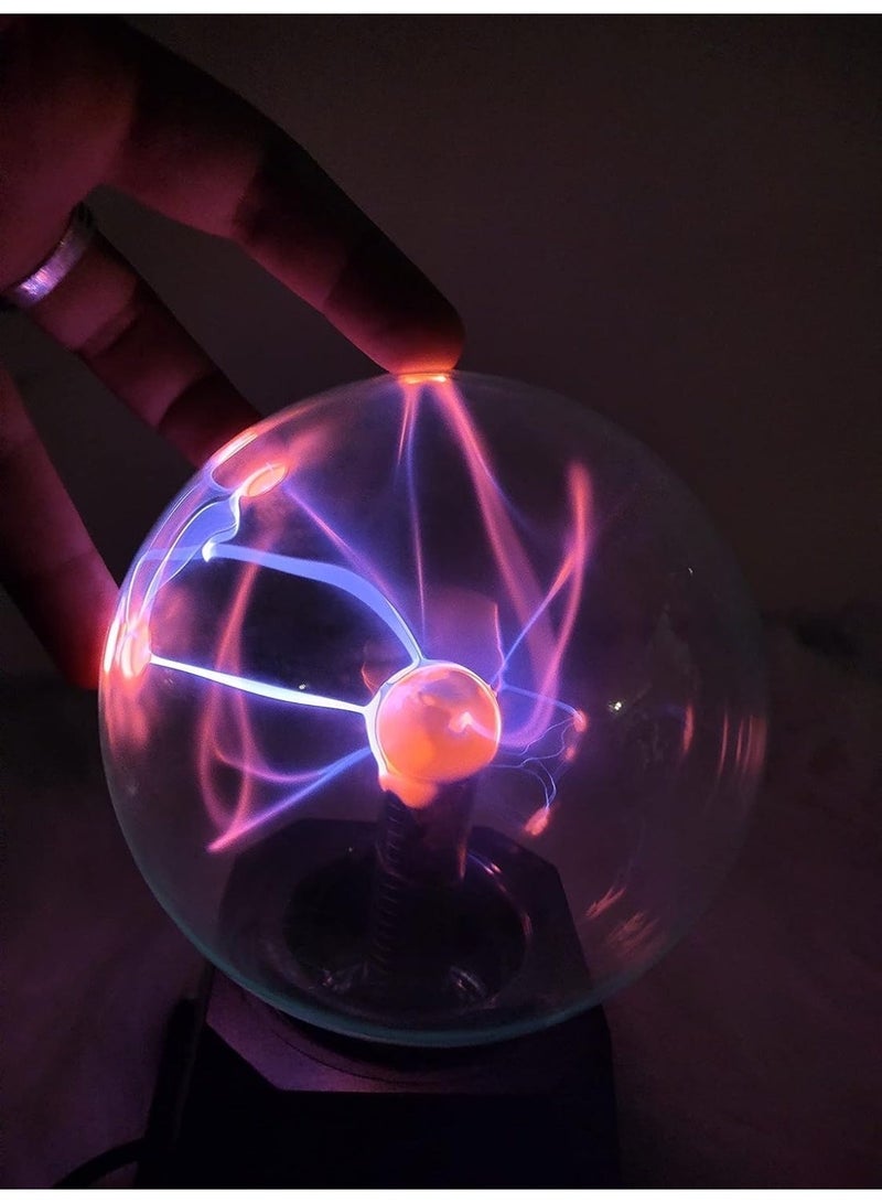 Macon Magic Plasma Ball Lamp – Touch & Sound Activated USB Globe Light for Kids, Party & Home Décor - Image 3