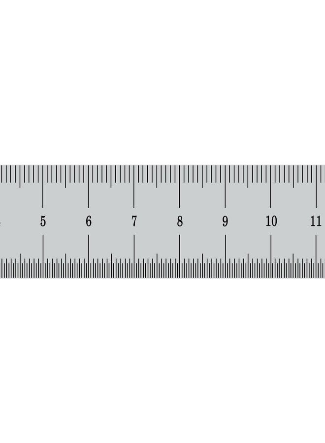 مسطرة معدنية صلبة من PEC Tools، مقاس 6 بوصات/150 مم، مصنوعة من الفولاذ عالي الجودة، مطلية بالكروم المصقول، بتدريجات عشرية/مترية (1/10، 1/50، 1 مم، 0.5 مم)، موثوق بها من قبل المحترفين، صنع في الولايات المتحدة الأمريكية - Image 3