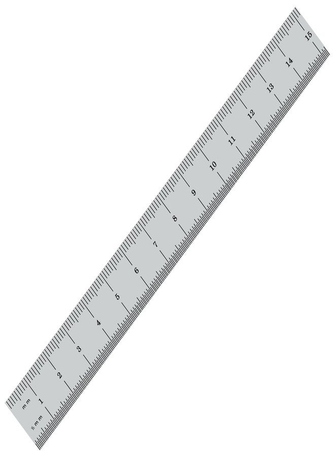 مسطرة معدنية صلبة من PEC Tools، مقاس 6 بوصات/150 مم، مصنوعة من الفولاذ عالي الجودة، مطلية بالكروم المصقول، بتدريجات عشرية/مترية (1/10، 1/50، 1 مم، 0.5 مم)، موثوق بها من قبل المحترفين، صنع في الولايات المتحدة الأمريكية - Image 4