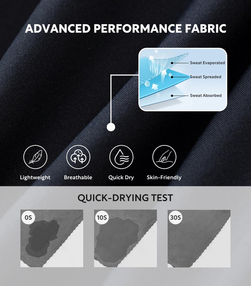 Separatec Mens Underwear with Pouch for balls Anti Chafing Underwear Men Athletic Sport Performance Long Boxer Briefs 3 Pack(L,Black) - Image 4