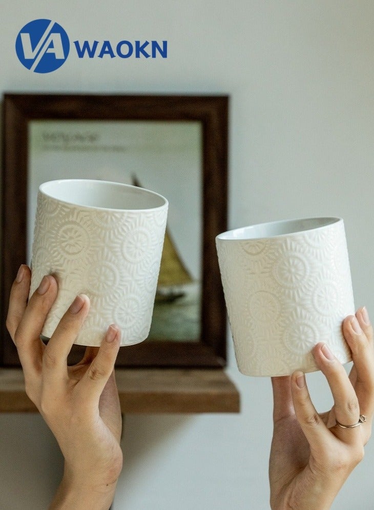 WAOKN Utensil Holder vase 10.6cm Kitchen Utensil Holder for Kitchen Counter Ceramic Kitchen Utensil Holder for Countertop Stable Bright White Kitchen Decor  - Image 5