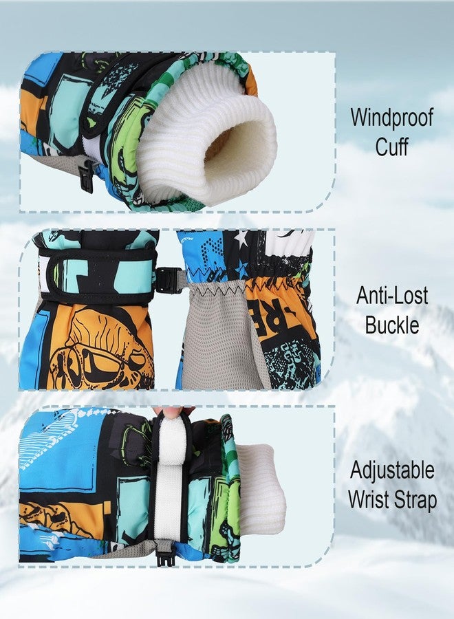 YooxArmor Children's Gloves, Waterproof Windproof Winter Gloves for Boys and Girls, Cold Weather Warm Ski Gloves for Skiing, Cycling, Snowboarding - Image 5