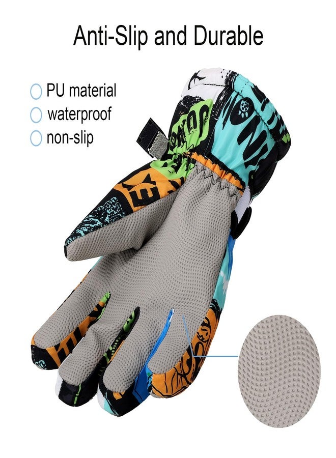 YooxArmor Children's Gloves, Waterproof Windproof Winter Gloves for Boys and Girls, Cold Weather Warm Ski Gloves for Skiing, Cycling, Snowboarding - Image 4