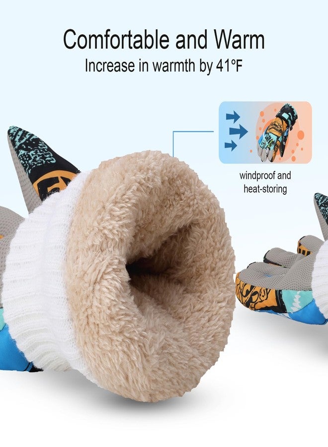 YooxArmor Children's Gloves, Waterproof Windproof Winter Gloves for Boys and Girls, Cold Weather Warm Ski Gloves for Skiing, Cycling, Snowboarding - Image 2