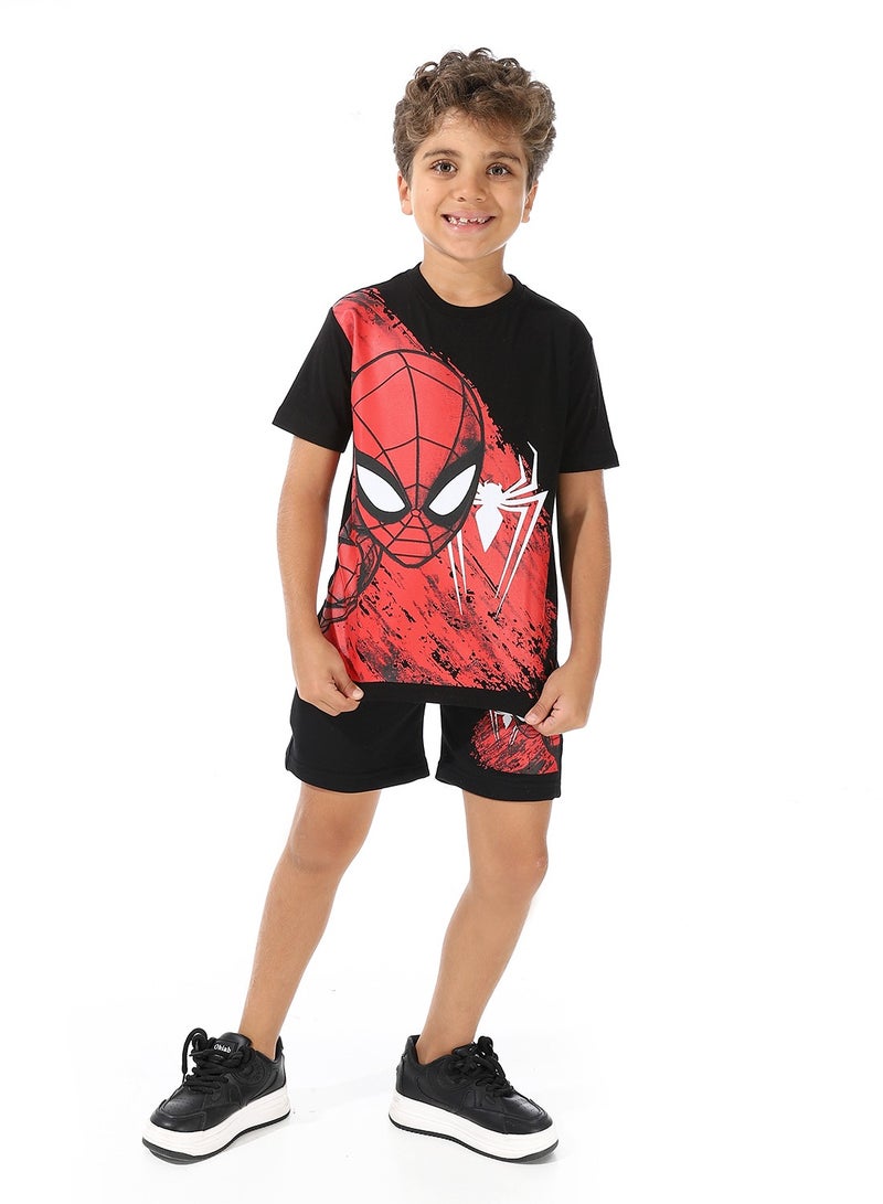 Spiderman T-shirt and shorts for boys  - Image 1