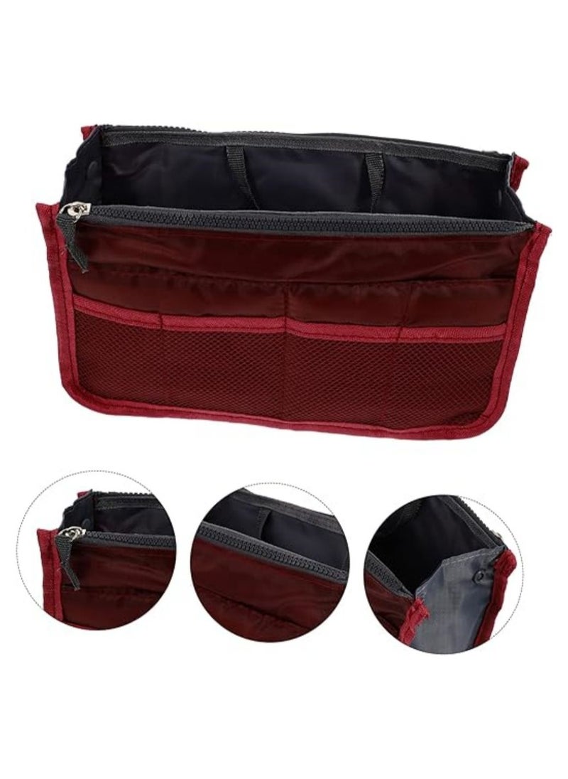 Generic - Women Tote Bag Organizer Insert, Travel Bag Insert, Compartment Bag, Felt Bag, Zipper Bag Organizer, Handbag Organizer Purse, Large Liner Tidy Bag, with 13 Pockets - Image 1