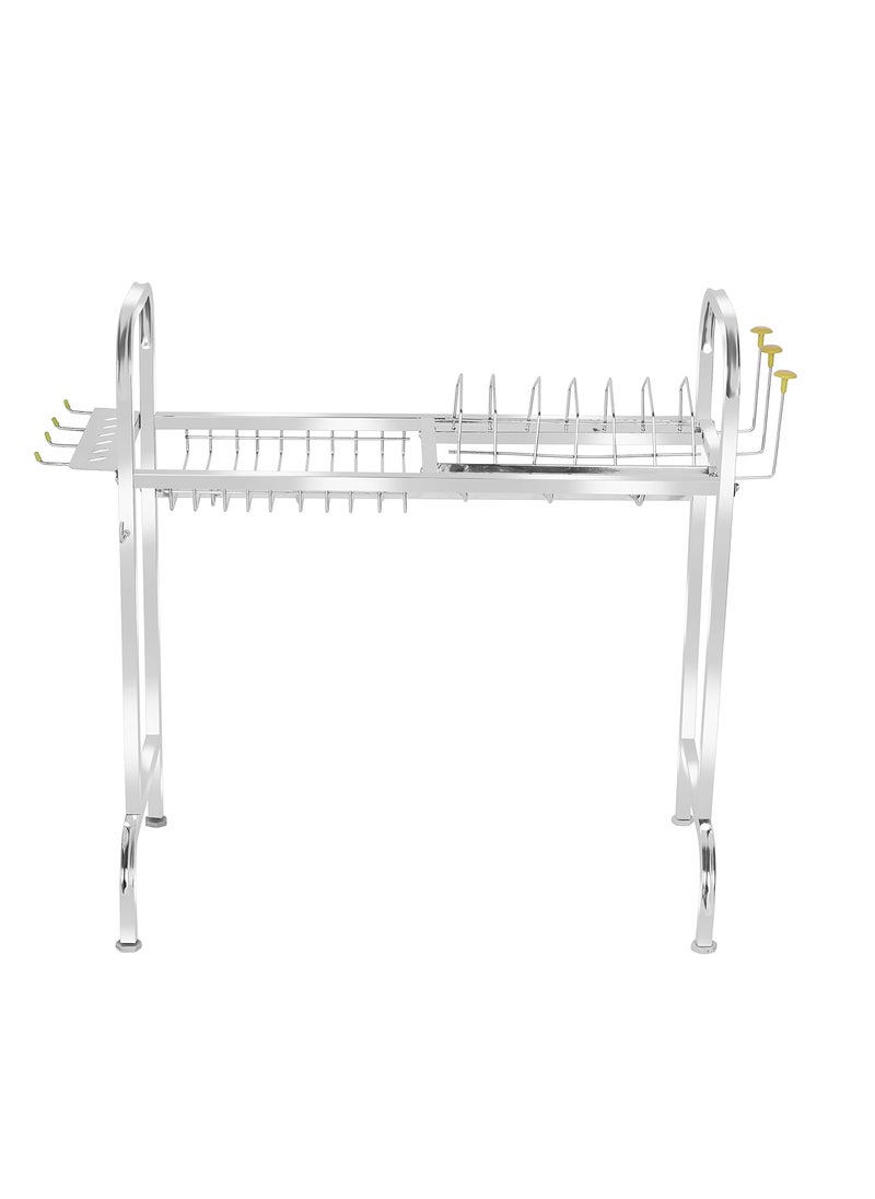 Palomino - Palomino Stainless Steel Over The Sink Dish Drying Rack 24 Inch | 1-Tier Utensil Holder | Counter Top Sink Rack | Standing Shelf for Organize Kitchen (1 Shelf) - Image 1